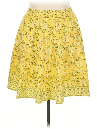 Pre-owned Max Studio Casual Skirt In Yellow