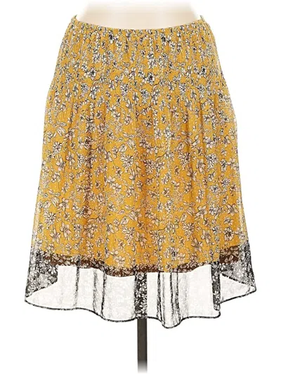 Pre-owned Max Studio Casual Skirt In Yellow