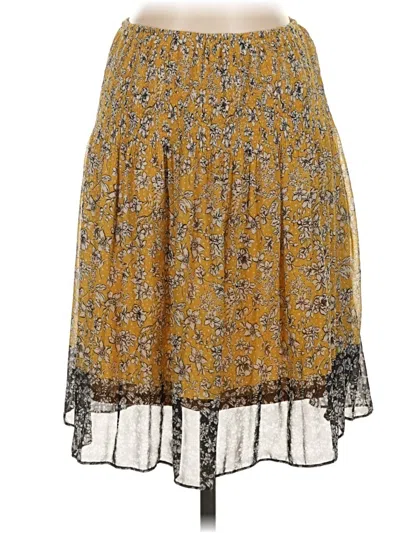 Pre-owned Max Studio Casual Skirt In Yellow