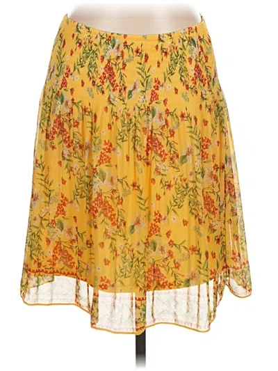 Pre-owned Max Studio Casual Skirt In Yellow