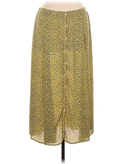 Pre-owned Max Studio Casual Skirt In Yellow