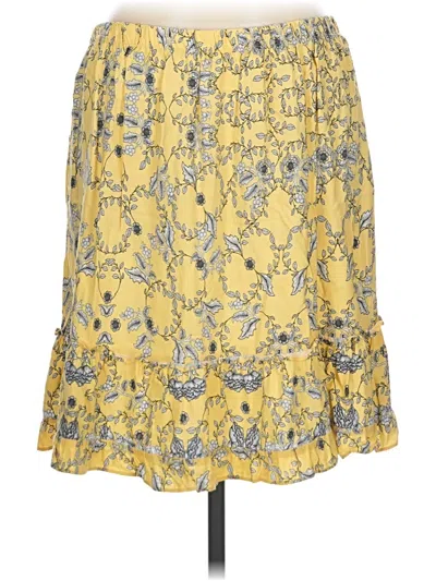 Pre-owned Max Studio Casual Skirt In Yellow