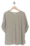 Max Studio Cinched Sleeve Top In Multi