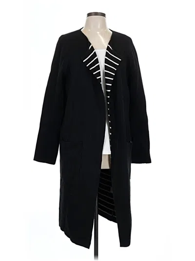 Pre-owned Max Studio Coat In Black