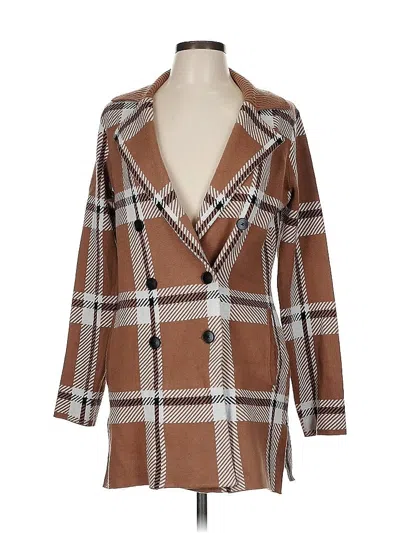 Pre-owned Max Studio Coat In Brown