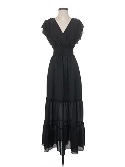 Pre-owned Max Studio Cocktail Dress In Black