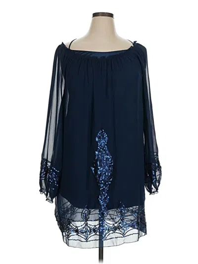 Pre-owned Max Studio Cocktail Dress In Blue
