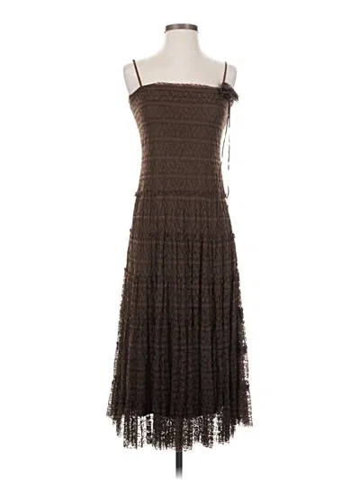 Pre-owned Max Studio Cocktail Dress In Brown