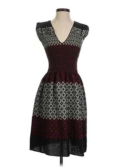Pre-owned Max Studio Cocktail Dress In Burgundy