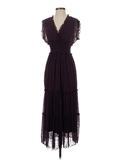 Pre-owned Max Studio Cocktail Dress In Burgundy