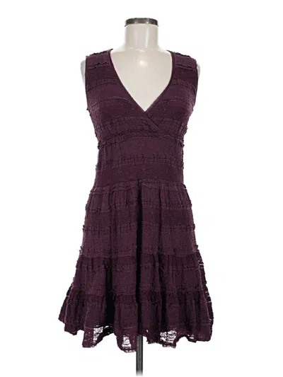 Pre-owned Max Studio Cocktail Dress In Burgundy