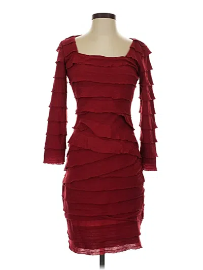 Pre-owned Max Studio Cocktail Dress In Burgundy
