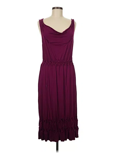 Pre-owned Max Studio Cocktail Dress In Burgundy