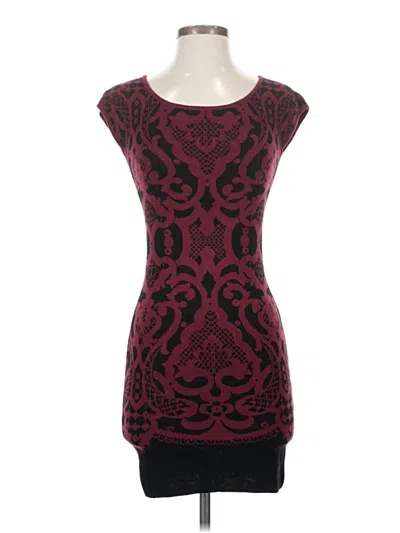 Pre-owned Max Studio Cocktail Dress In Burgundy