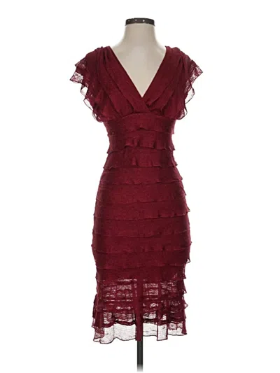 Pre-owned Max Studio Cocktail Dress In Burgundy