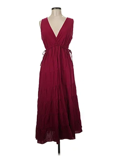 Pre-owned Max Studio Cocktail Dress In Burgundy