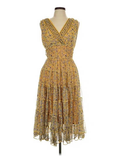 Pre-owned Max Studio Cocktail Dress In Gold