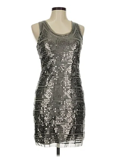Pre-owned Max Studio Cocktail Dress In Silver