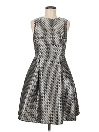 Pre-owned Max Studio Cocktail Dress In Silver
