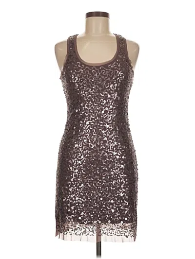 Pre-owned Max Studio Cocktail Dress In Silver