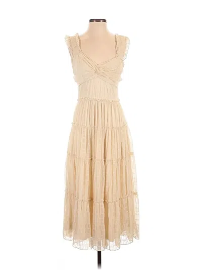Pre-owned Max Studio Cocktail Dress In Tan