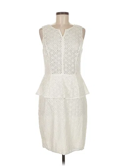 Pre-owned Max Studio Cocktail Dress In White