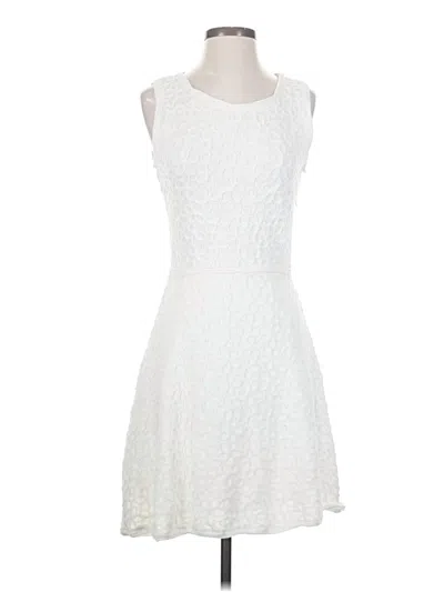 Pre-owned Max Studio Cocktail Dress In White