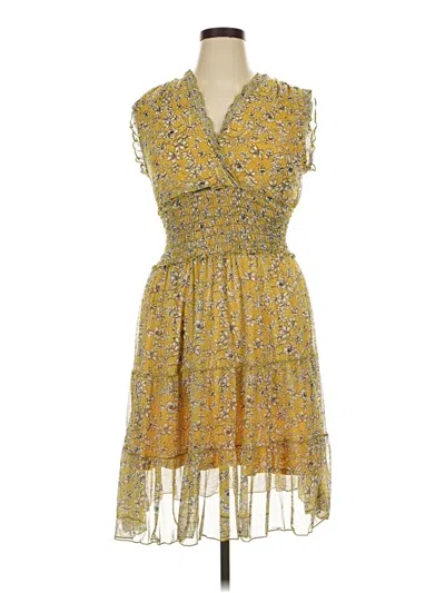 Pre-owned Max Studio Cocktail Dress In Yellow