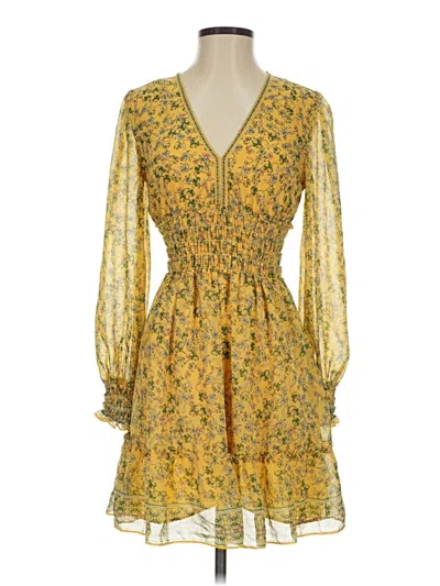 Pre-owned Max Studio Cocktail Dress In Yellow