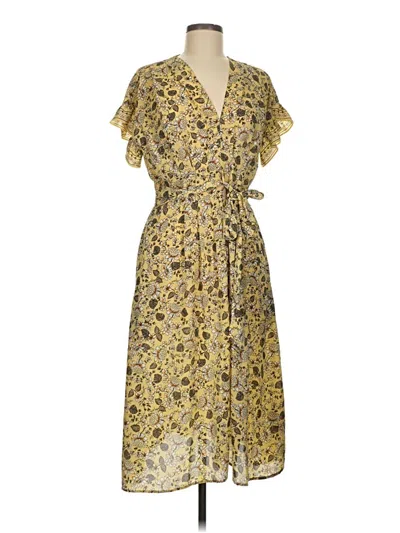Pre-owned Max Studio Cocktail Dress In Yellow
