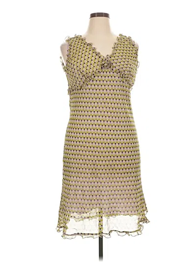 Pre-owned Max Studio Cocktail Dress In Yellow