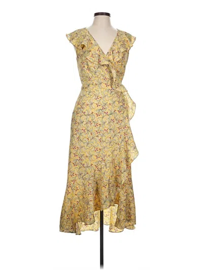 Pre-owned Max Studio Cocktail Dress In Yellow