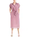 Max Studio Floral Short Sleeve Shirtdress