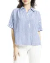 Max Studio Collared Button-front Blouse