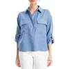 Max Studio Collared Textured Shirt