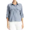 Max Studio Collared Textured Shirt