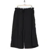 Max Studio Contrast Stitch Heather Crop Pants In Black/white