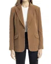 Max Studio Corduroy Blazer In Brown