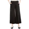 Max Studio Corduroy Crop Wide Leg Pants In Black