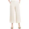 Max Studio Corduroy Crop Wide Leg Pants In Cream