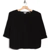 Max Studio Corduroy Knit Top In Black