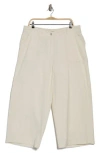 Max Studio Cotton Piqué Crop Wide Leg Pants