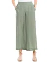 MAX STUDIO MAX STUDIO CREPE CROP WIDE LEG PANT