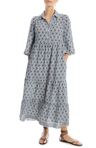 Max Studio Crepe Tiered Maxi Dress