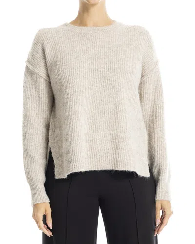 Max Studio Crew Neck Sweater In Gray