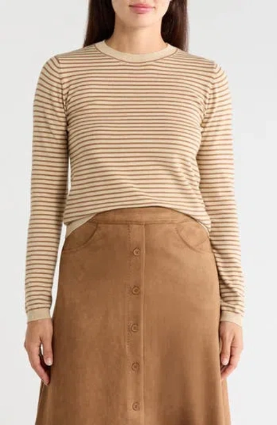 Max Studio Crewneck Sweater In Husk / Terrine