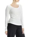 Max Studio Long Sleeve Knit Top In Cream