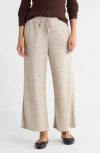Max Studio Crop Drawstring Pants In Neutral