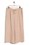 Max Studio Crop Drawstring Pants In Pink