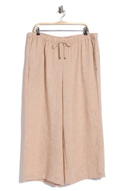 Max Studio Crop Drawstring Pants In Pink